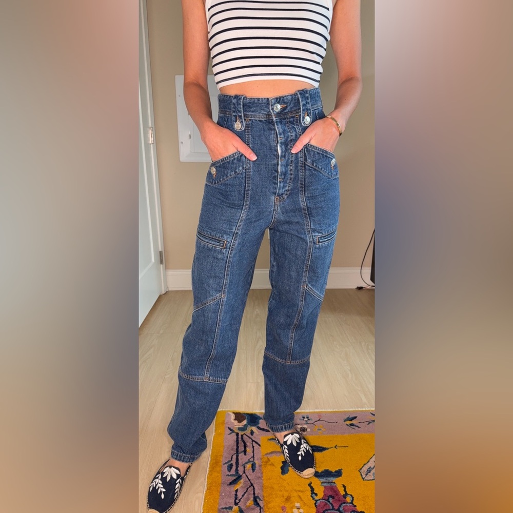 Isabel Marant Etoile Neko Relaxed Straight leg Jeans size 36 FR